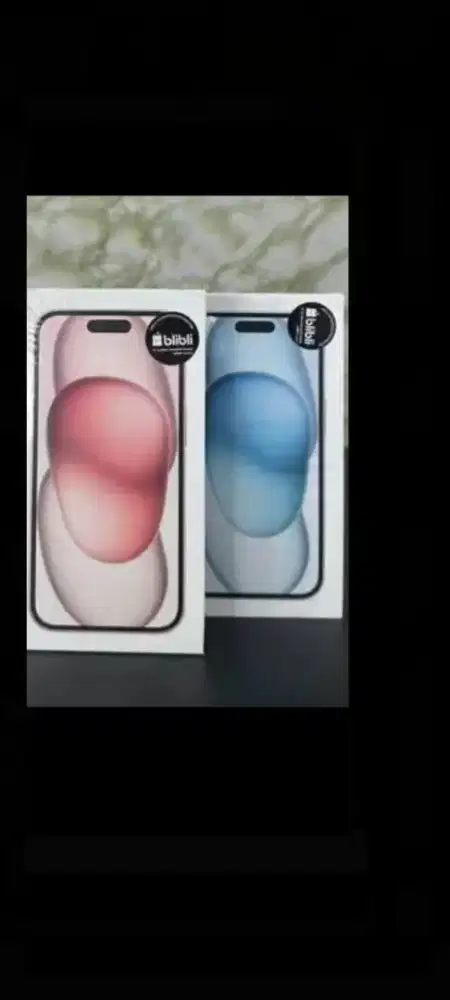 iPhone 15 pink hitam black BNIB garansi resmi tAm ibox GDN Blibli