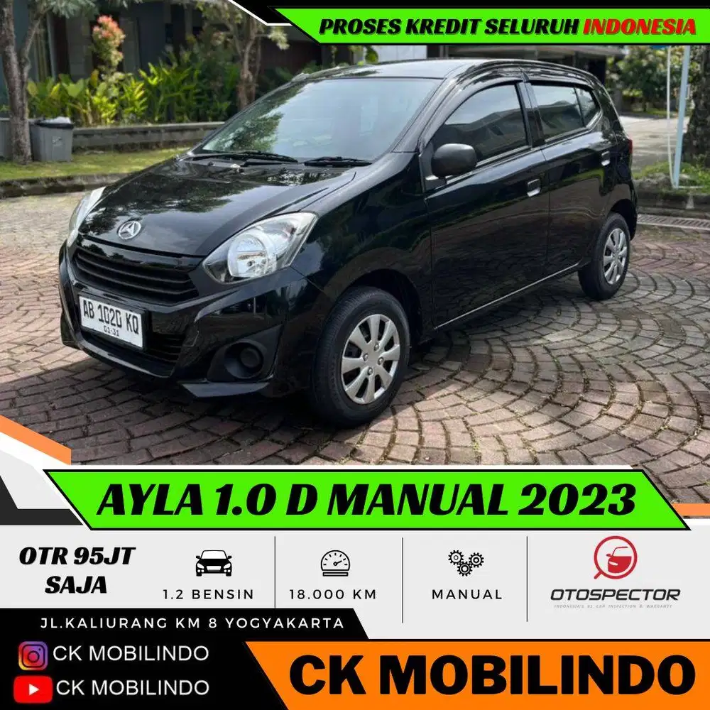 Daihatsu Ayla D Manual 2023 Plat AB ISTIMEWA DP Minim Agya