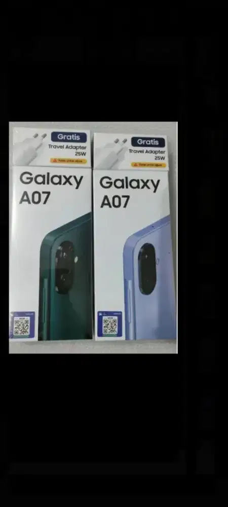 Samsung galaxy A07 ram 8gb 256gb dan4/64 garansi resmi