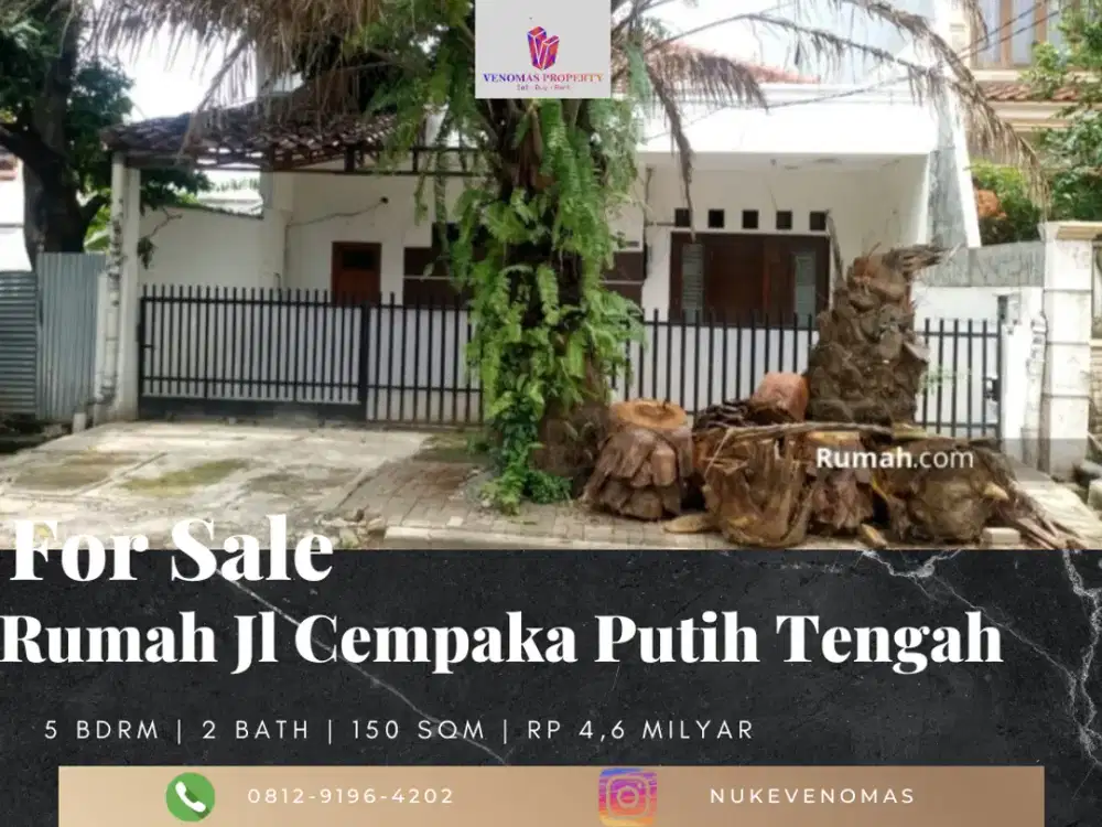 Dijual 1 Unit Rumah Jl Cempaka Putih Tengah