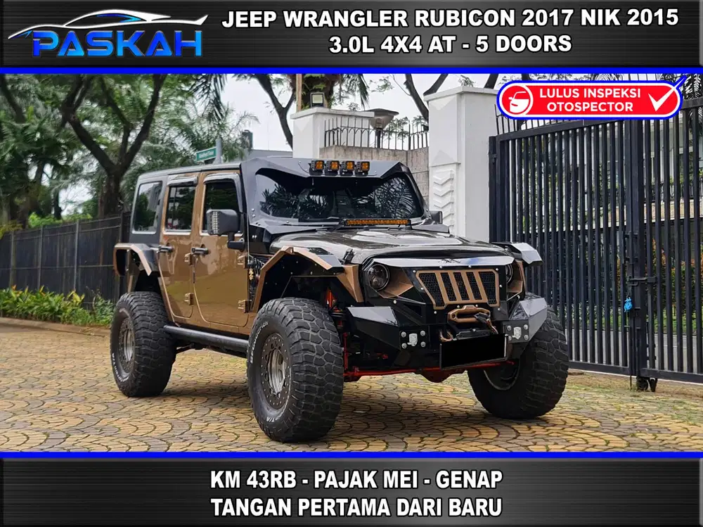 FULL MODIF TAX=Mei Bunga=4,5% JEEP WRANGLER RUBICON 2016 NIK 2015