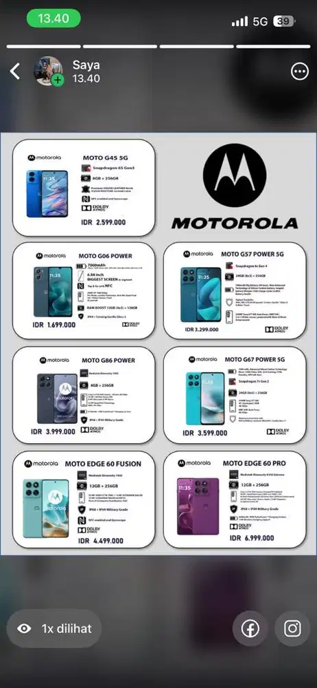 Motorola terbaru