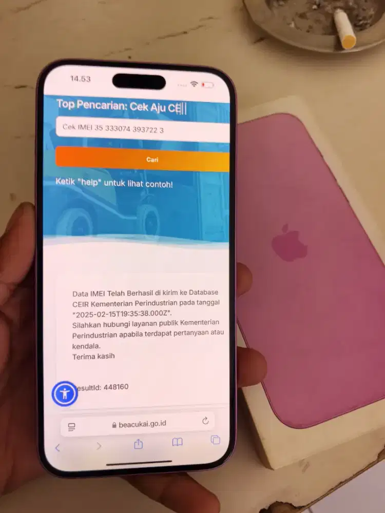 Iphone 16+ 16plus 128 beacukai