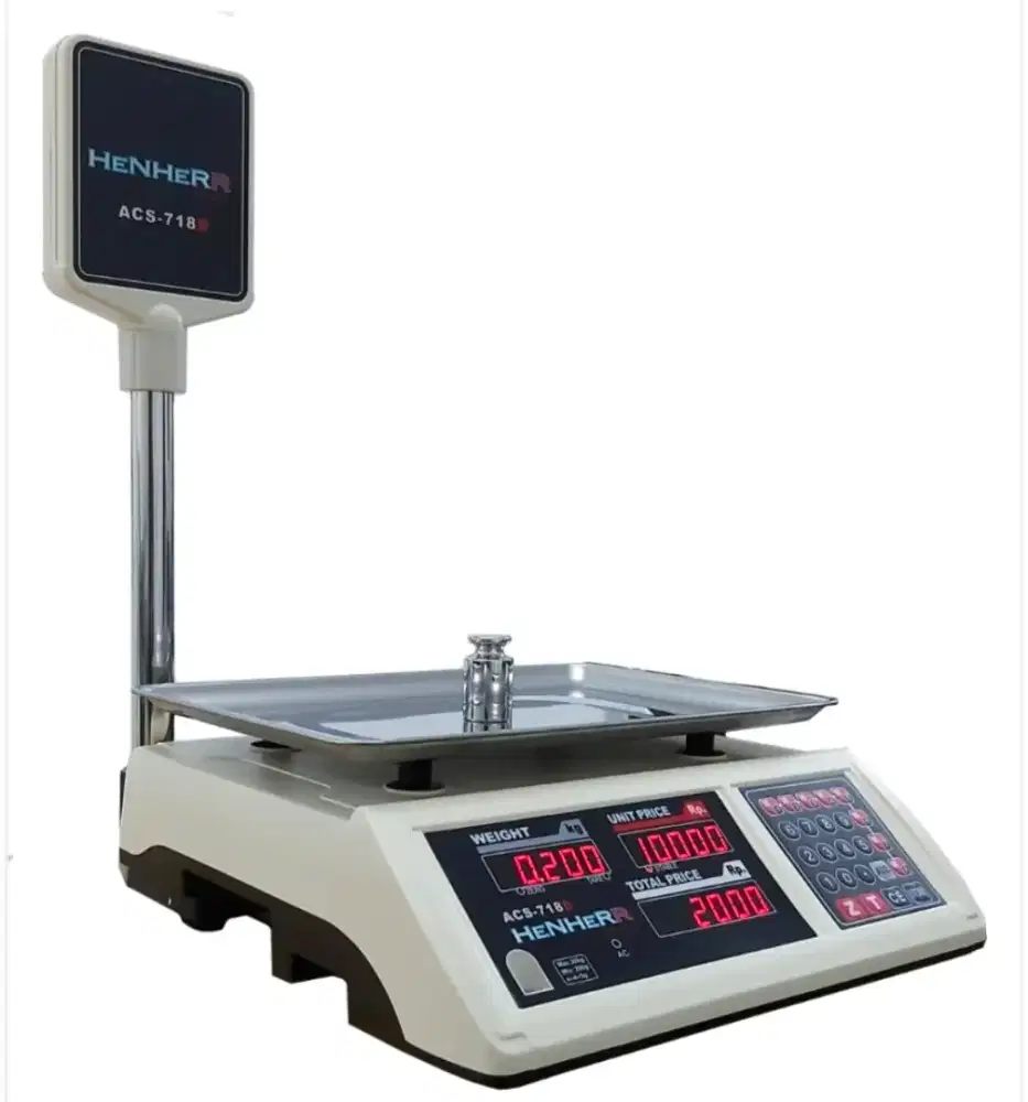 TIMBANGAN DIGITAL 30 kg BUAH Tiang Merk Henherr Original