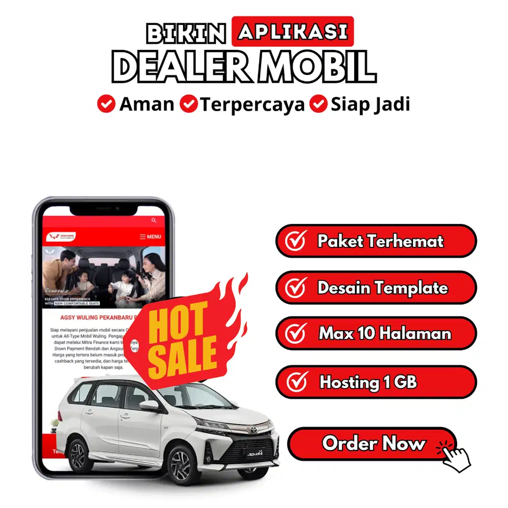 Jasa Bikin Website Dealer Mobil Profesional & Custom