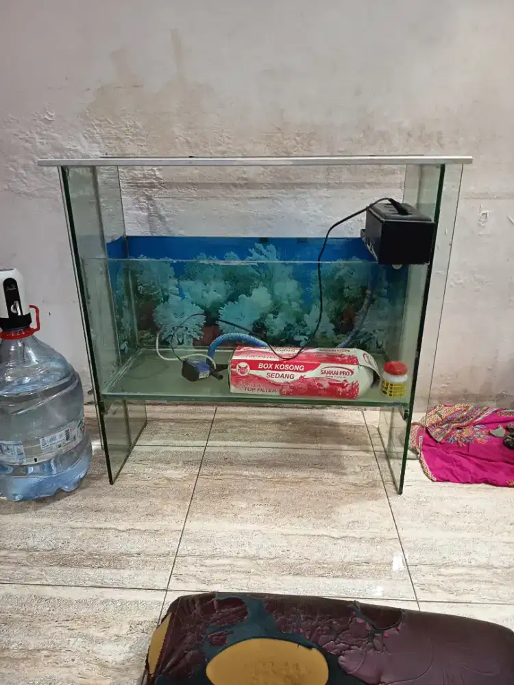 Jual BU Akuarium Ikan Hias Full Kaca Berdiri