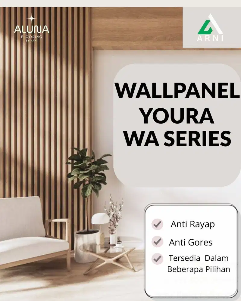 WALLPANEL YOURA PVC | WallPanel Motif Kayu | Dekorasi Dinding Motif Ka