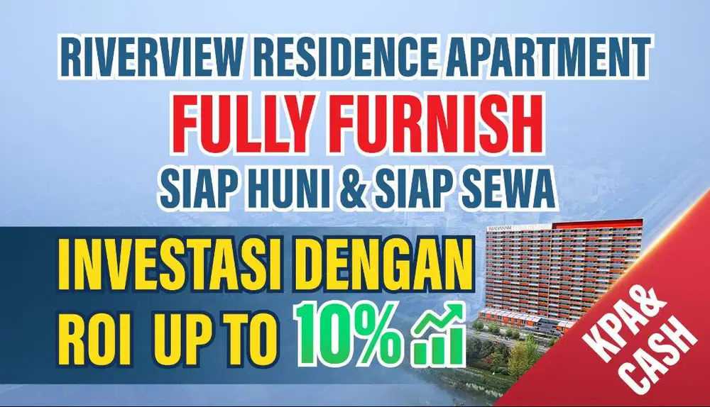 APRTEMEN RIVIERVIEW RESIDENCE CIKARANG - FULLY FURNISH