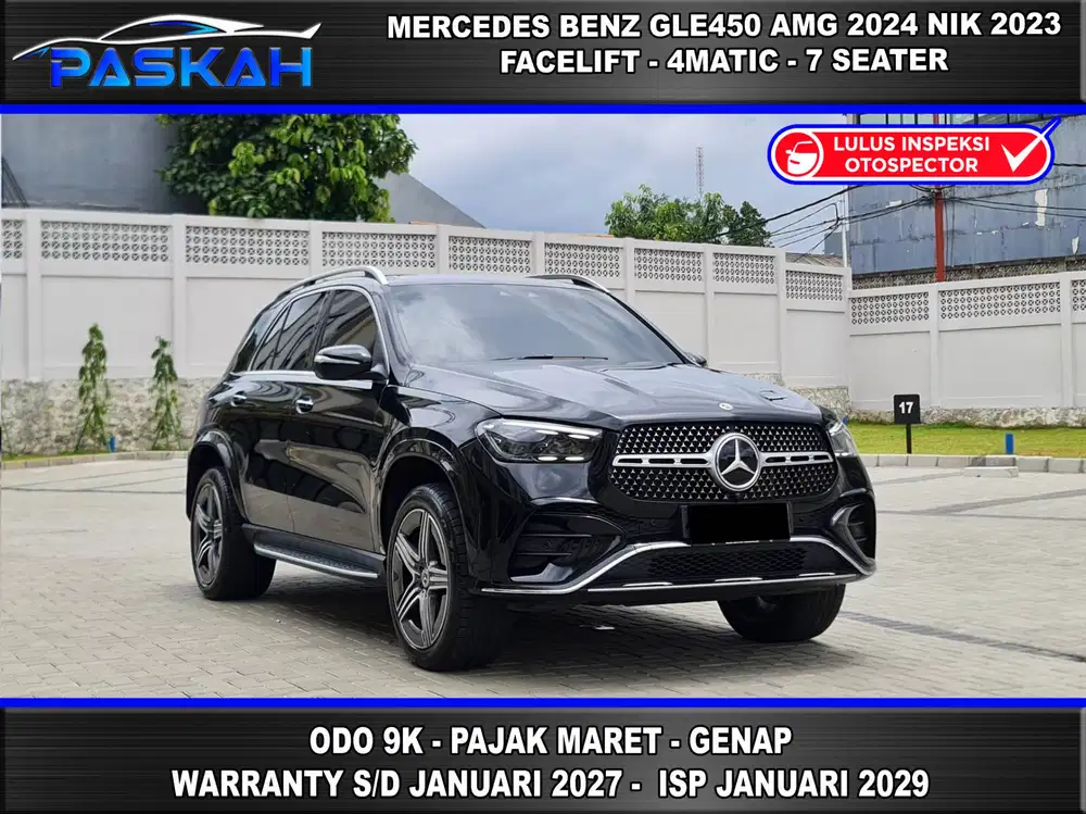 FACELIFT Odo=9K MERCY GLE450 AMG 2024 NIK 2023 GLE 450 AMG 2024 NIK 23