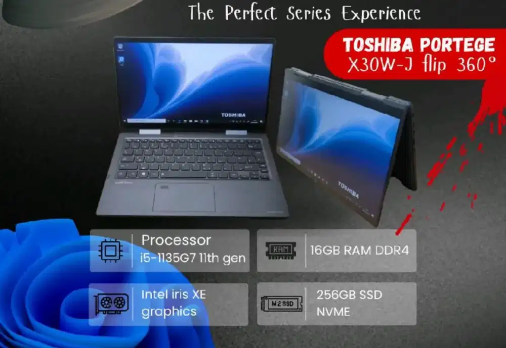 Latop toshiba portege flip 360