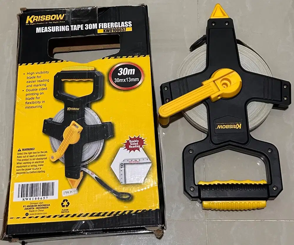 jual krisbow meteran gulung 30m dan krisbow measuring tape 3m
