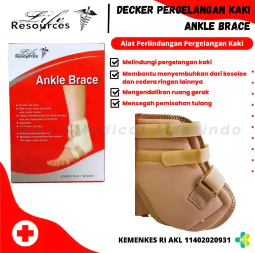 Ankle Brace Life Resources / Pelindung Cedera Pergelangan Kaki