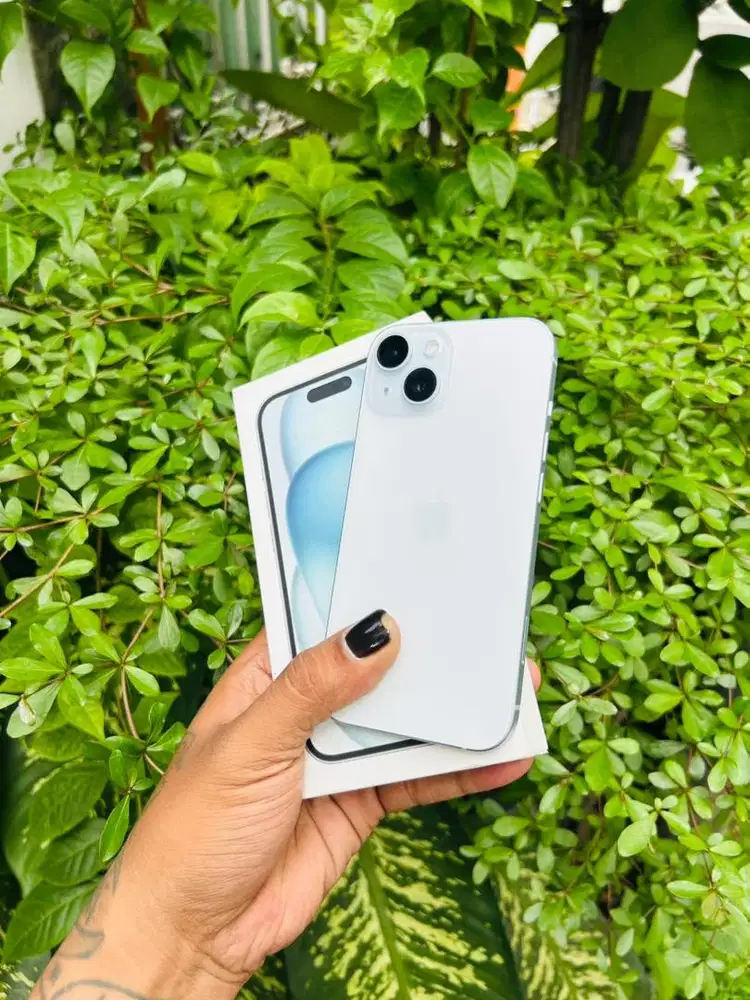 Iphone 15 128GB ibox garansi on juni 2026 Blue