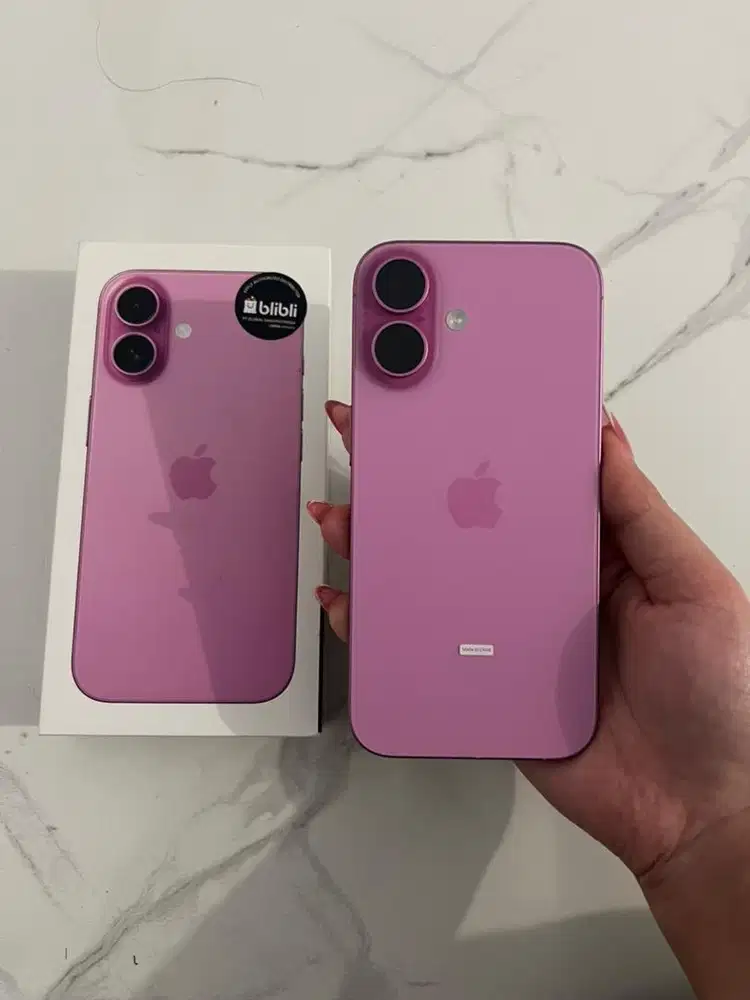 iPhone 16 Pink 128gb Garansi Resmi iBox Blibli Fullset Nominus