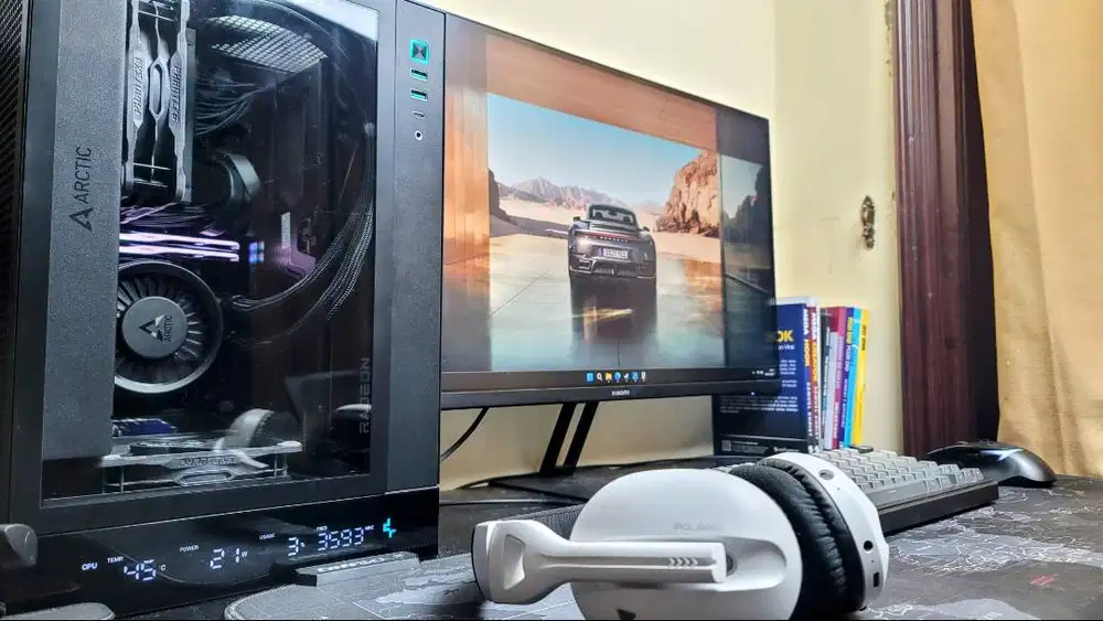 Paket PC ITX Rakitan Setup Gaming + Streaming - Ryzen 5 9600X, 9060XT