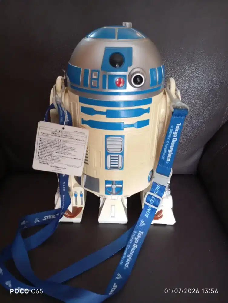 Star Wars R2D2 collection  2016 Popcorn bucket with strap Tokyo Disny