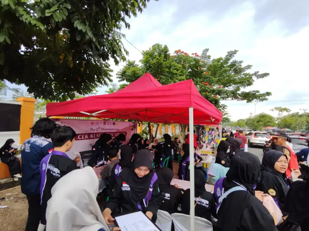 Tenda Lipat matic praktis gazebo portable payung buat jualan