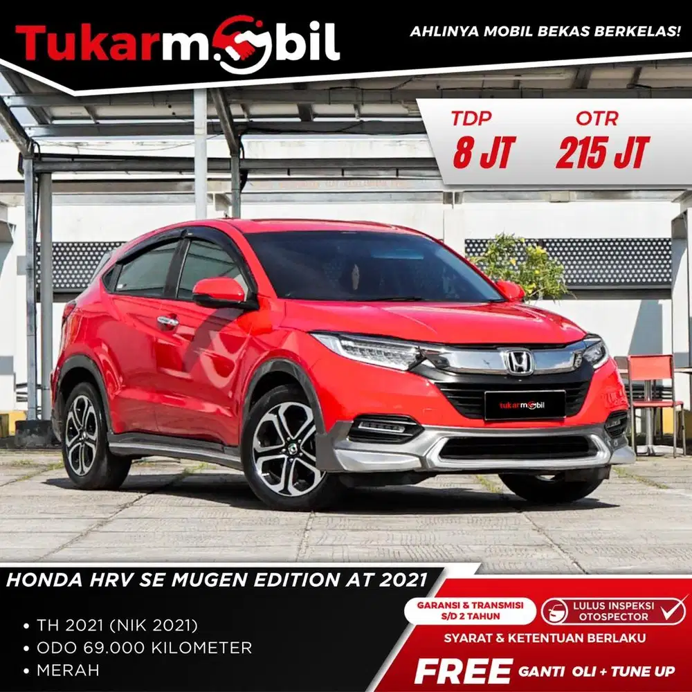 [BERGARANSI] HONDA HRV SE MUGEN EDITION MATIC TAHUN 2021 MERAH