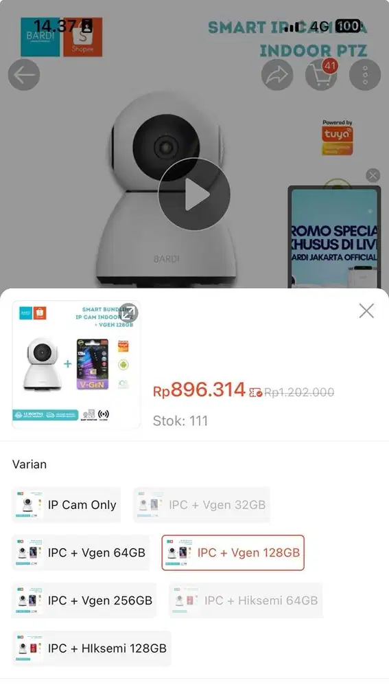 CCTV Bardi Indoor 128