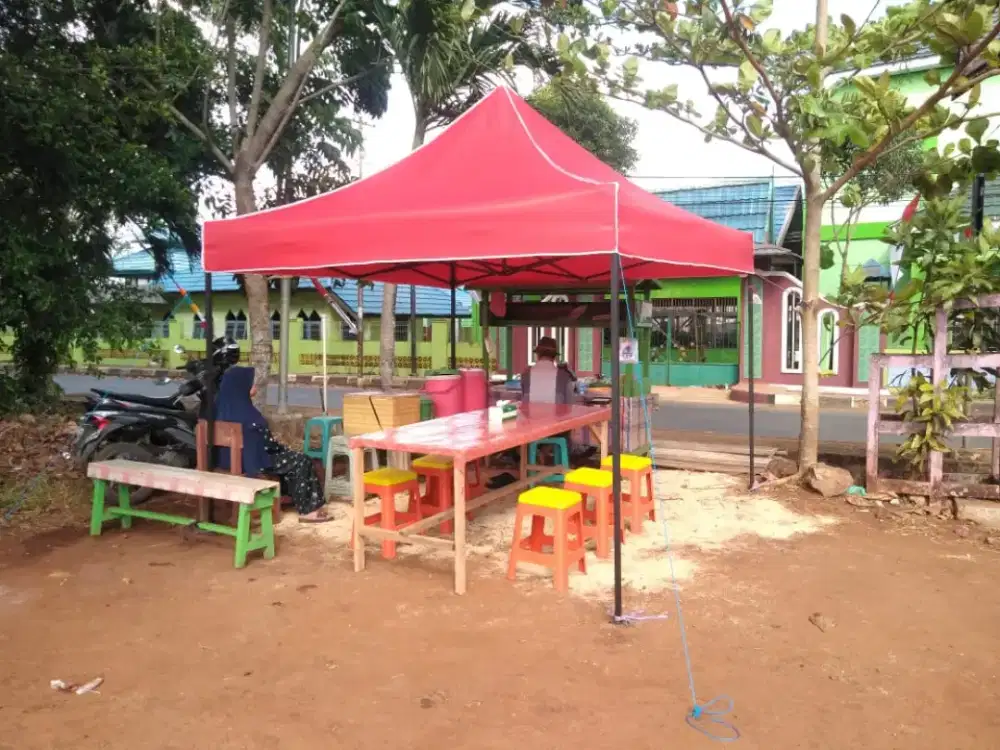 Tenda Lipat matic praktis gazebo portable payung buat jualan