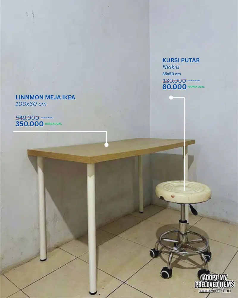 Kursi Putar Neikia Minimalis - (Pindahan Sale Jakarta Timur)