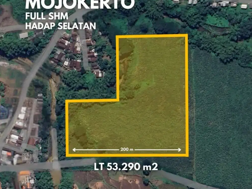 Termurah Tanah Industri Raya Sumberagung Jetis Jatirejo Dinoyo Mojokerto Paling Murah