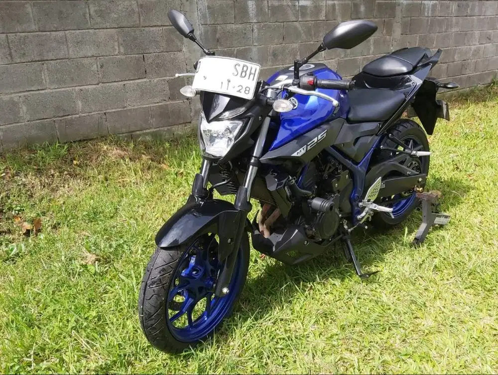 Yamaha MT25 biru tahun 2018