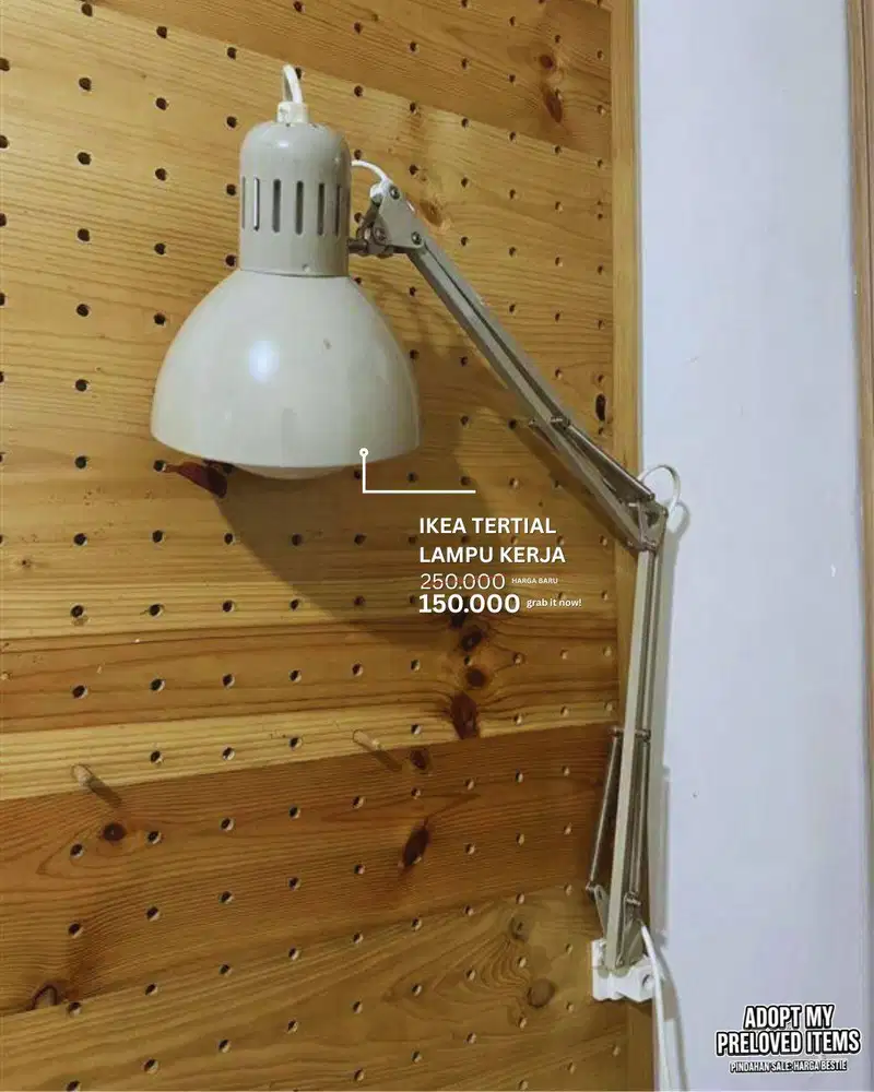 Lampu Kerja IKEA Tertial - Klasik & Aesthetic (Pindahan Sale)