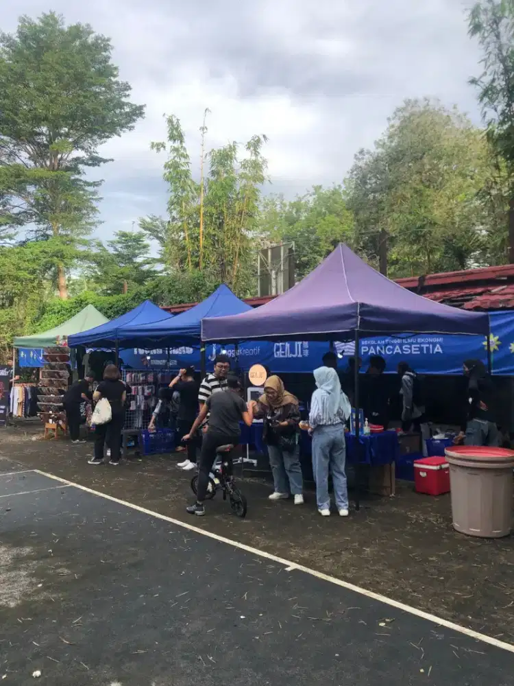 Tenda Lipat matic praktis gazebo portable payung buat jualan