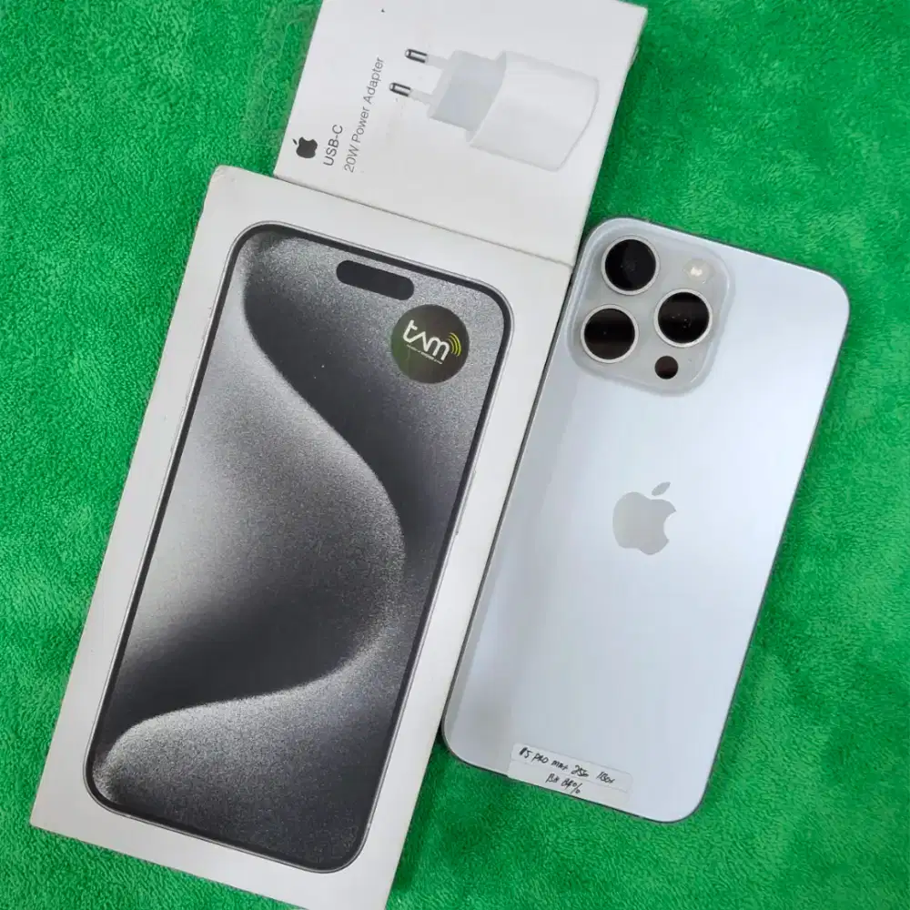 iPhone 15 Pro Max 256gb iBox Full ori Free Adapter