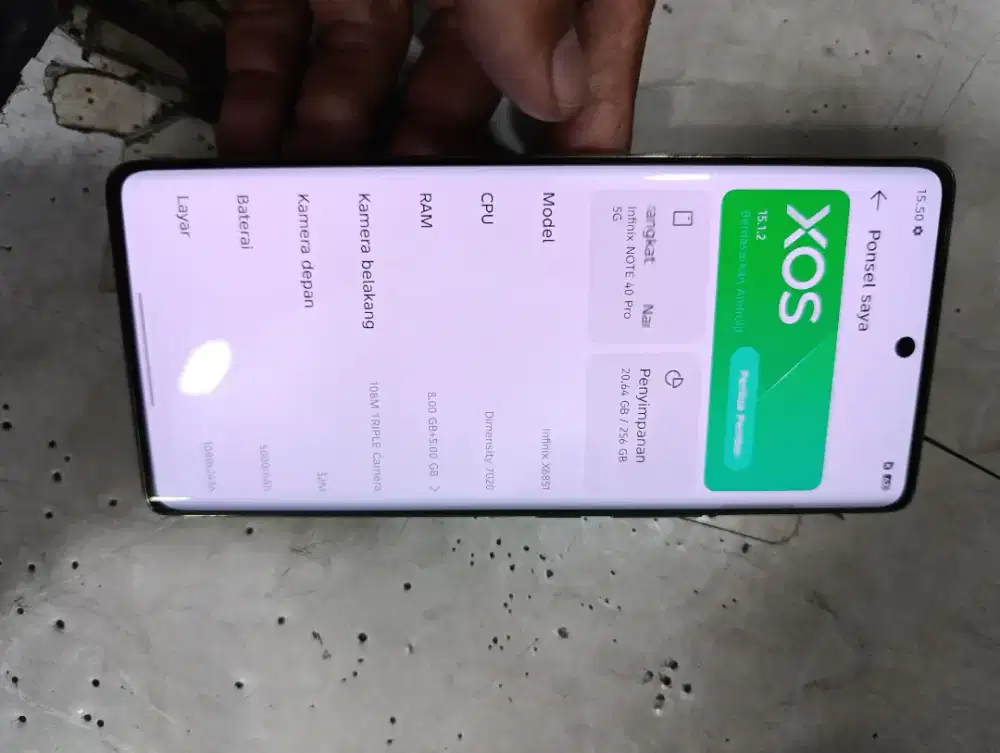 Infinix note 40 Pro 16/256 5G lyar lingkungan mlus bs tker tmB(nominus