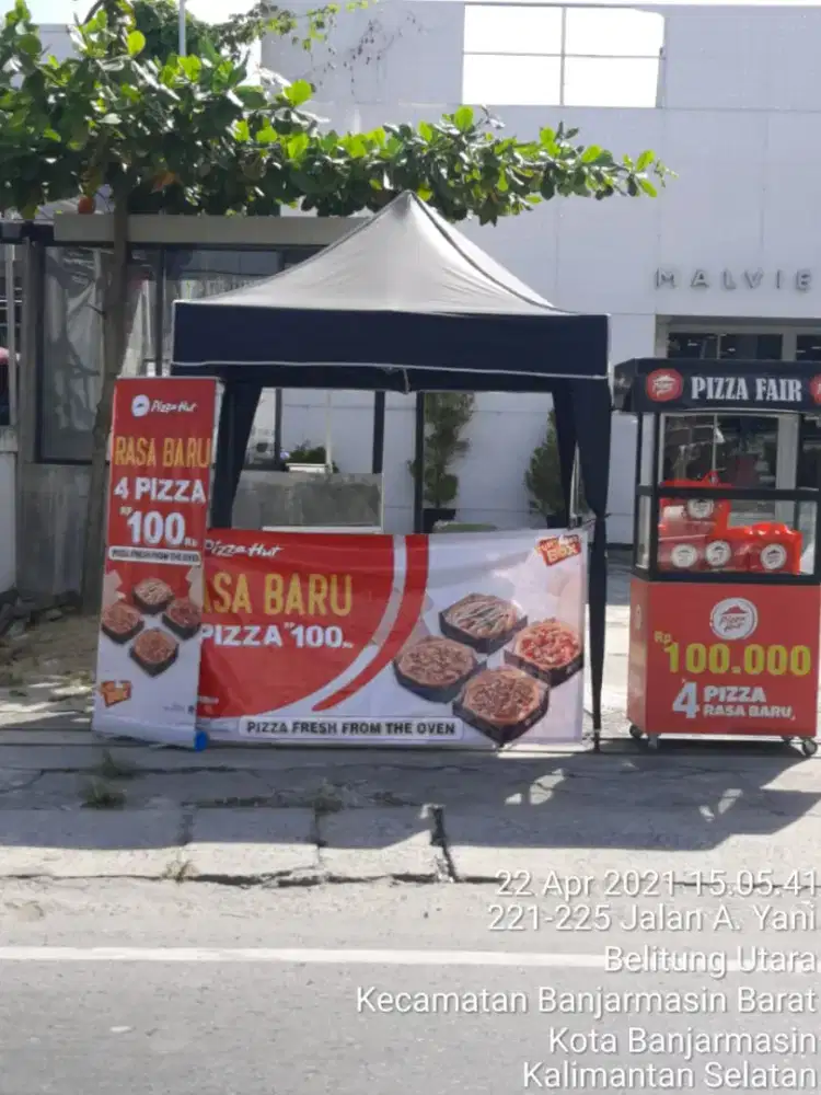 Tenda Lipat matic praktis gazebo portable payung buat jualan