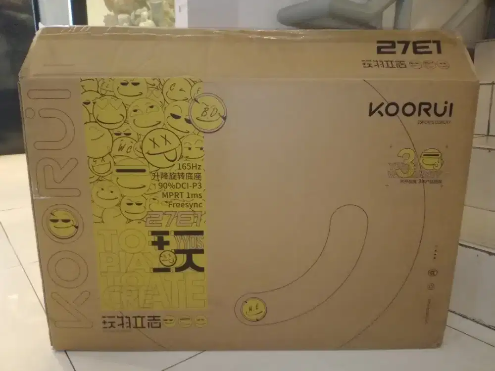 Monitor koorui 27E1 165Hz (kondisi menyala LCD rusak)