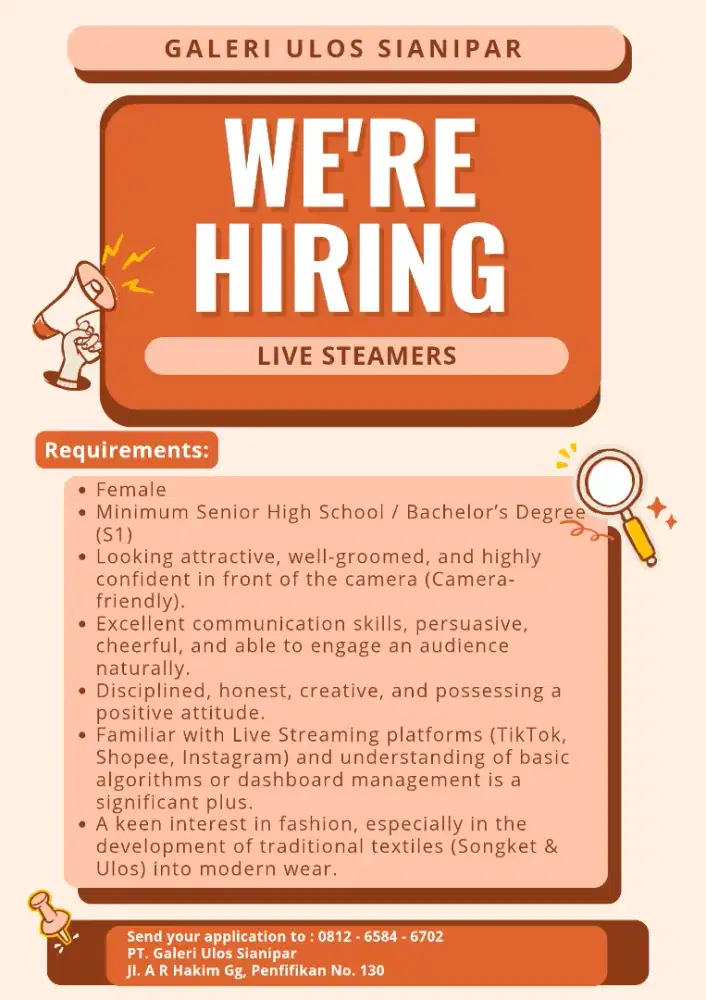 Lowongan Kerja - Streamers