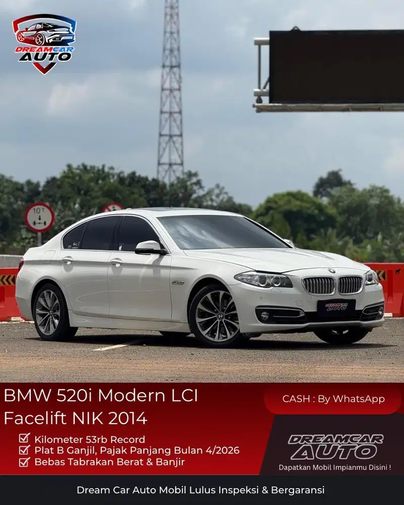 [ KM 52RB ] BMW 520i F10 Modern LCI 2.02014 Putih Non Sport M