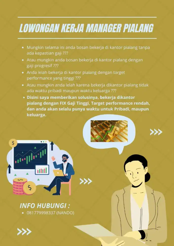 Di Butuhkan Manager Perusahaan Pialang