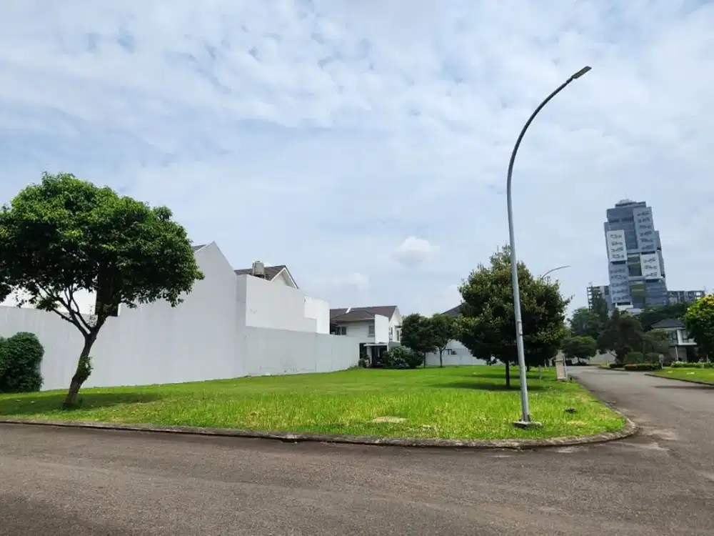 Kavling Hoek Alam Sutra Victoria Hadap Selatan dan Timur