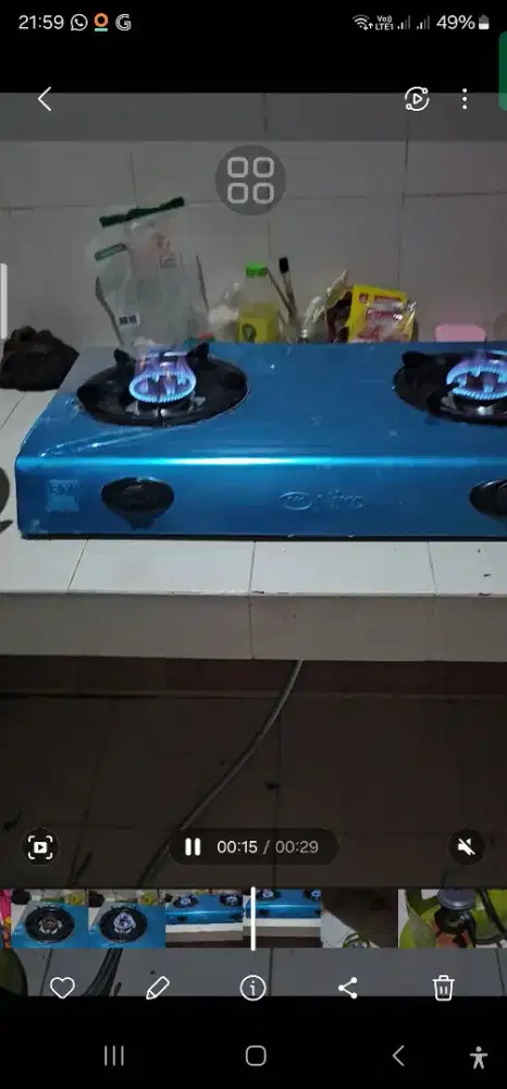 Kompor set (+ gas + selang regulator)