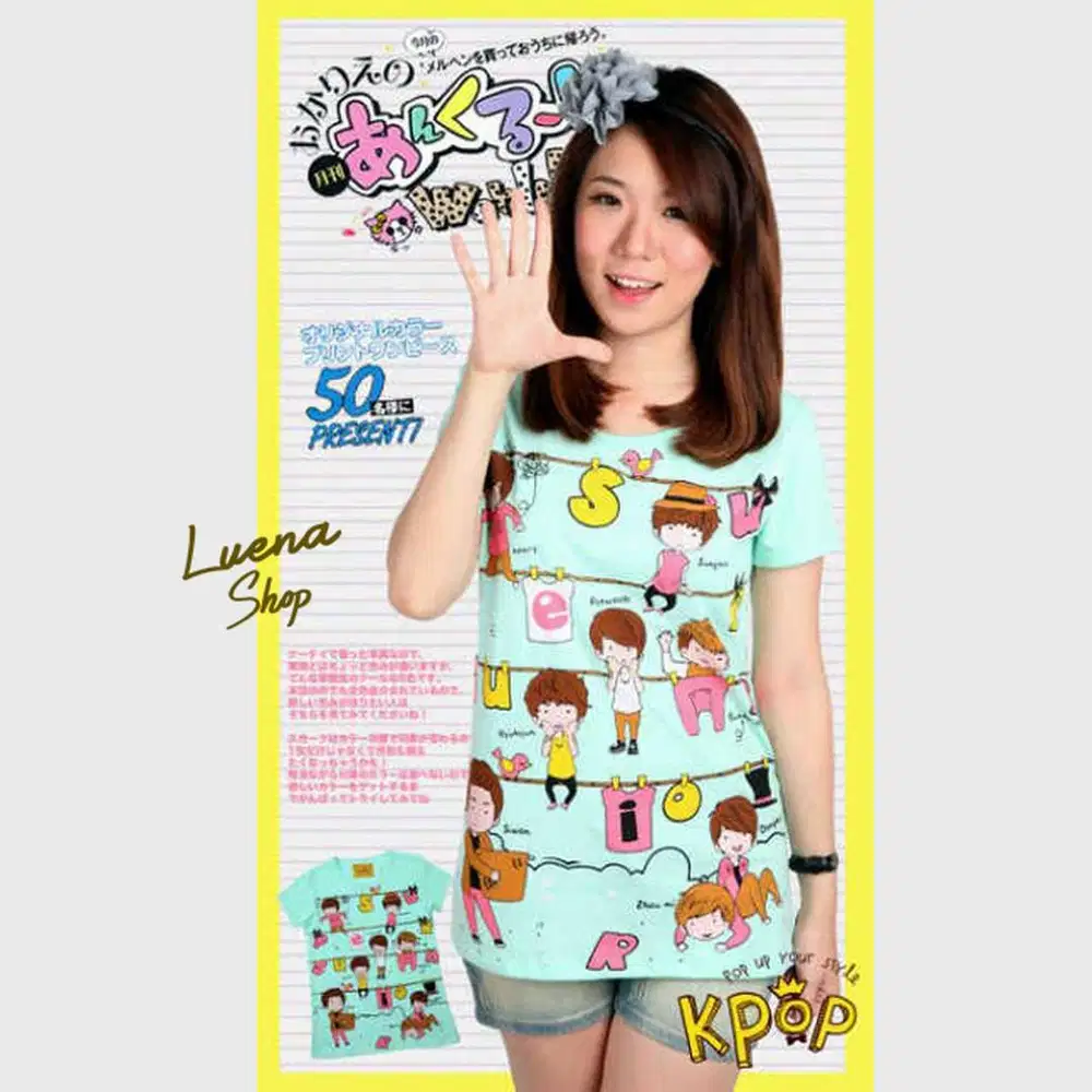 BAJU CUCI GUDANG KPOP SUPER JUNIOR DLL KATUN