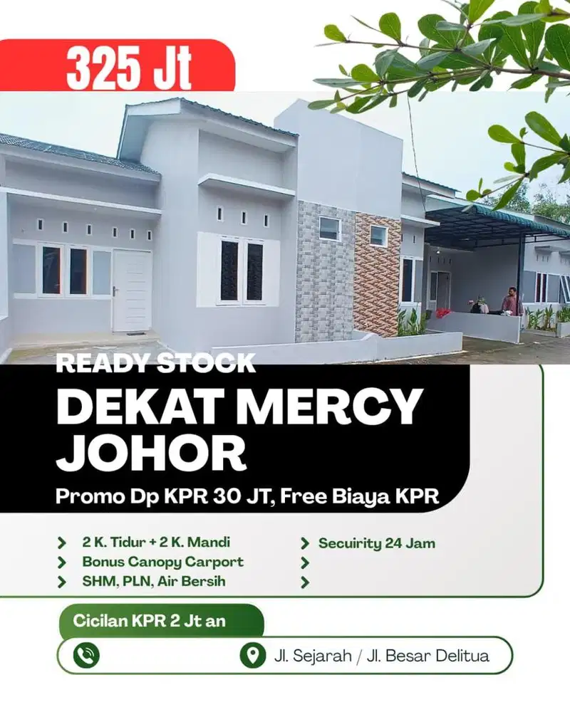 RUMAH DI JOHOR DELITUA 300JUTAAN SAJA