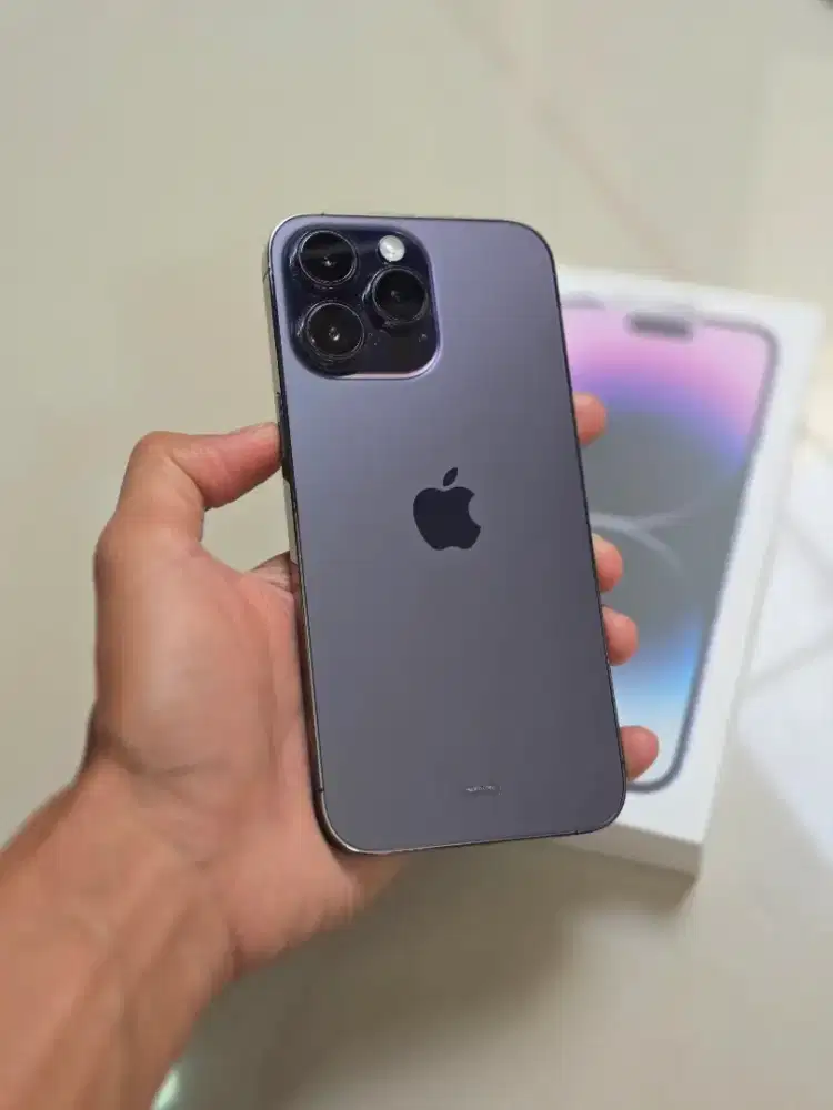 iphone 14 pro max 256gb ibox purple lengkap