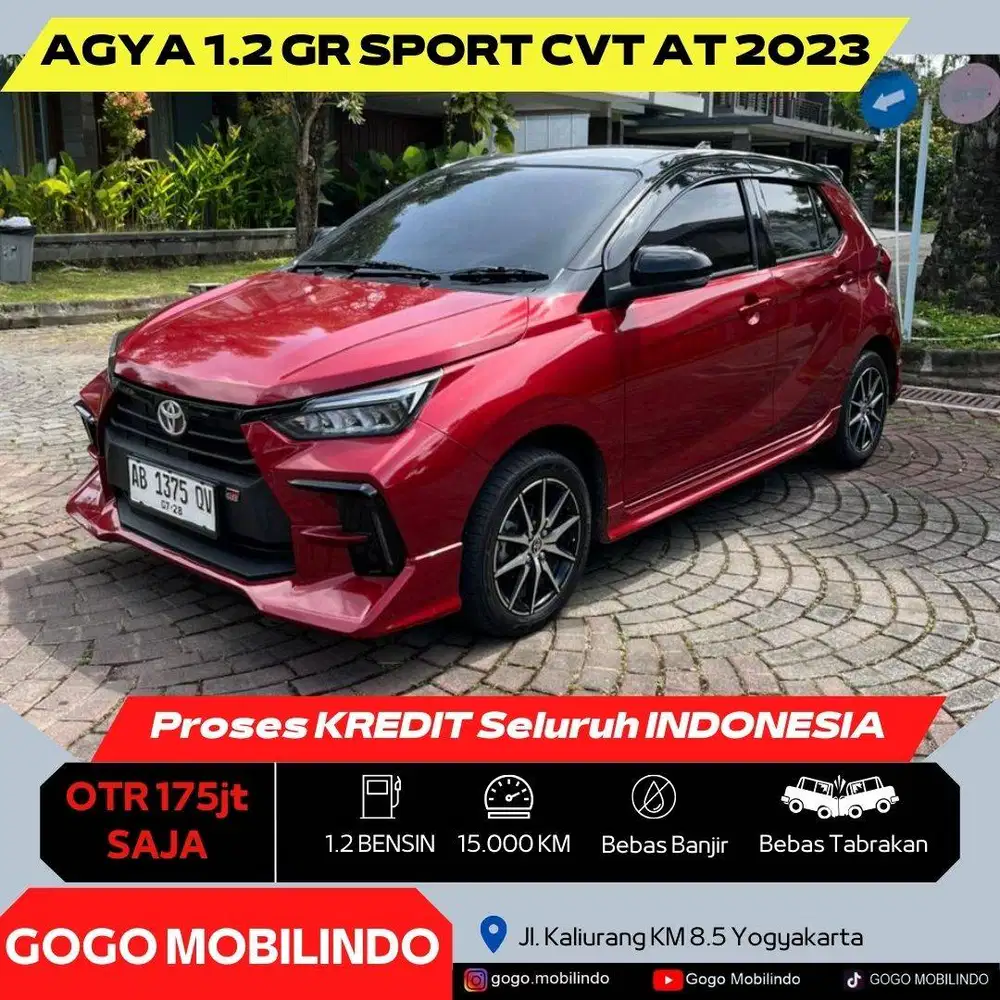 Toyota New Agya GR Sport Matic 2023 TwoTone Dp Minim Kredit Murah Ayla