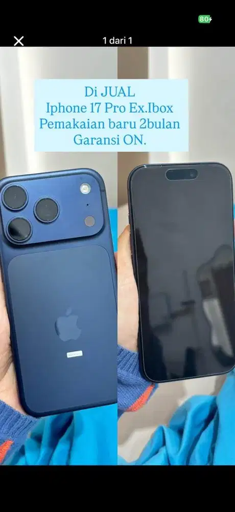 Iphone 17 pro 256 GB deep blue ex ibox