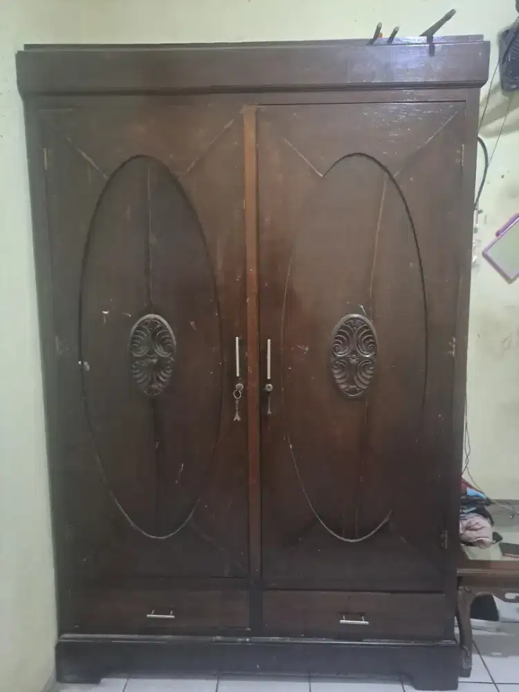 Jual lemari jati landa ukuran jumbo