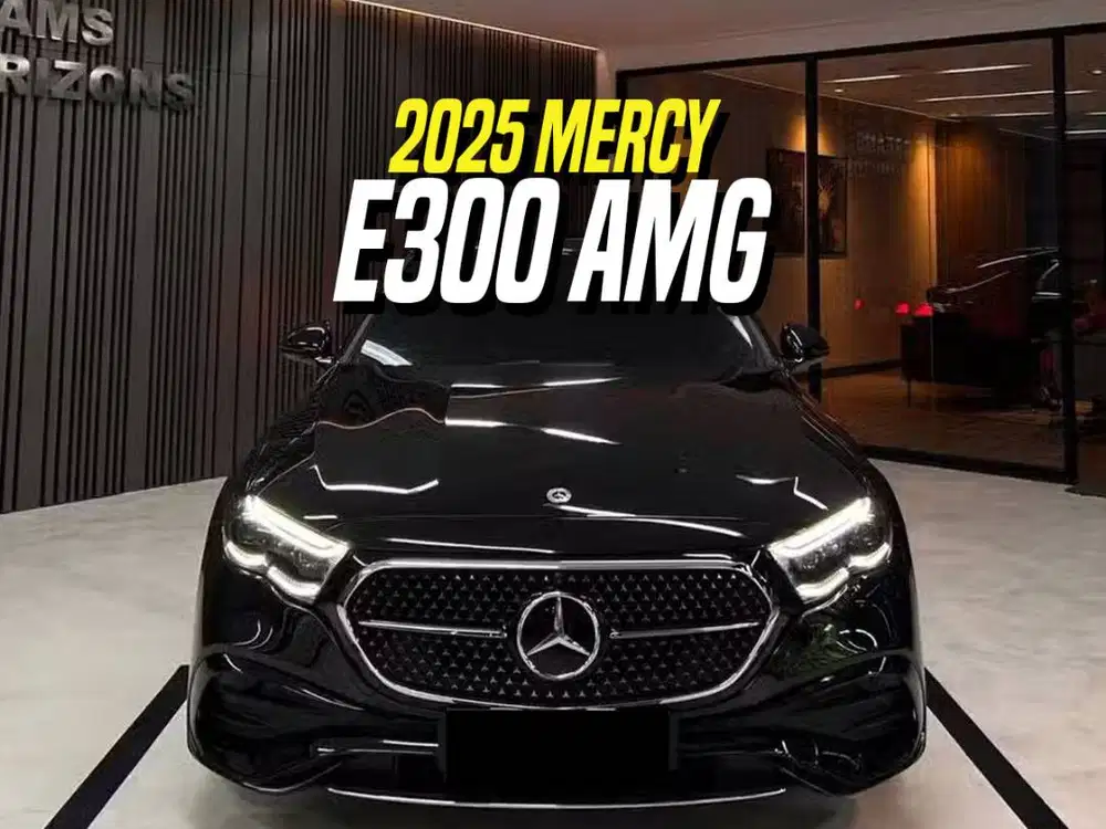 Mercedes Benz E300 AMG 2025 NIK 2024 Black Hitam Mercy E 300