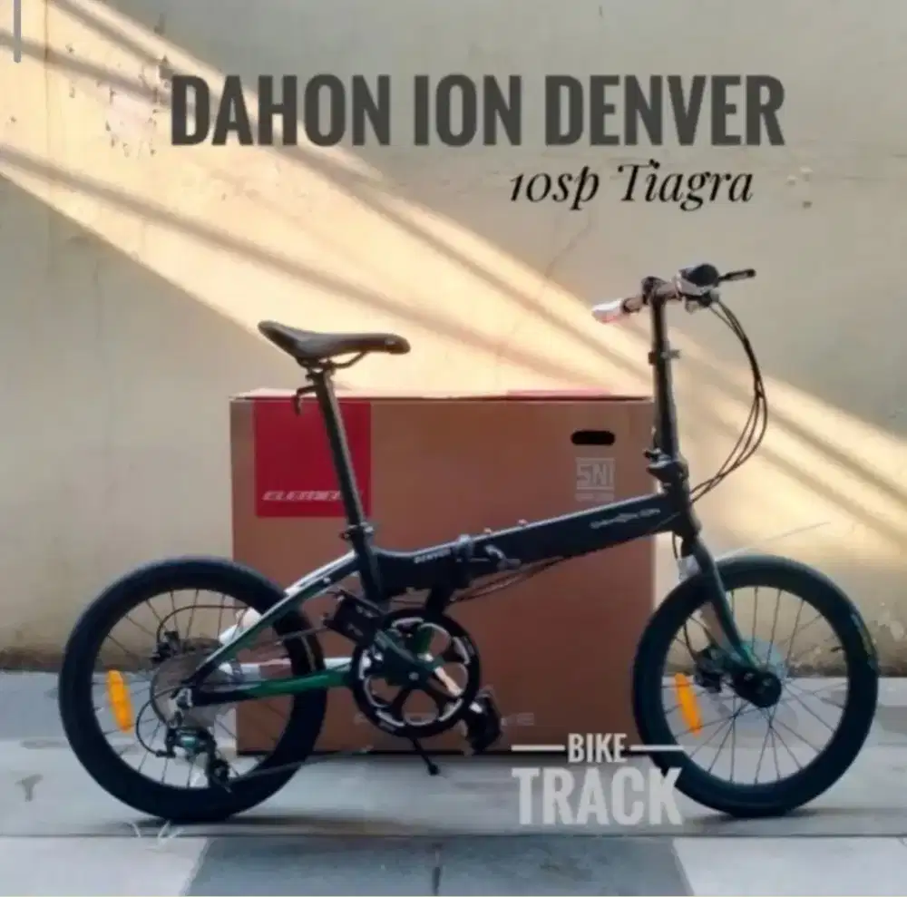 Sepeda Lipat Dahon lon Denver 20 10sp Hitam