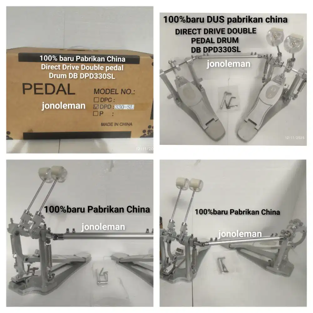 100%br TERMURAH DI SHOPEE DIRECT DRIVE DOUBLE PEDAL DRUM