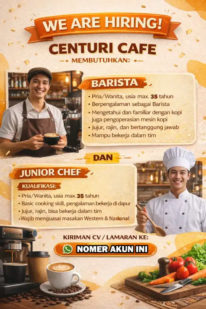 Loker FNB untuk daerah cibubur