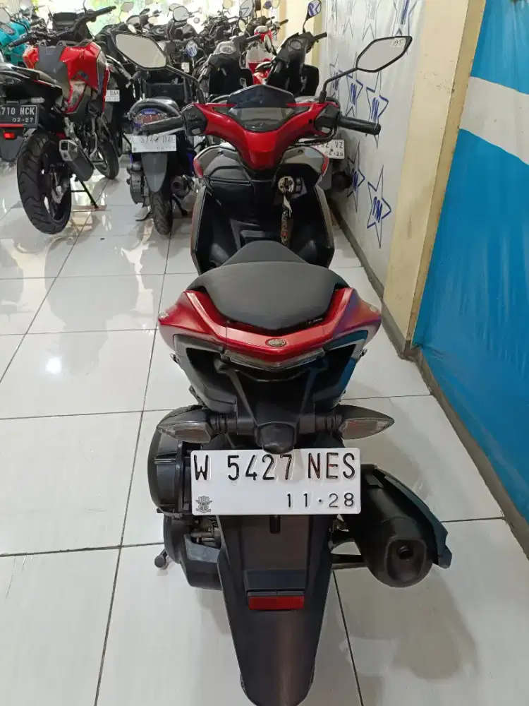 Merah doff YAMAHA AEROX NON ABS 155 VVA 2018 BISA KREDIT