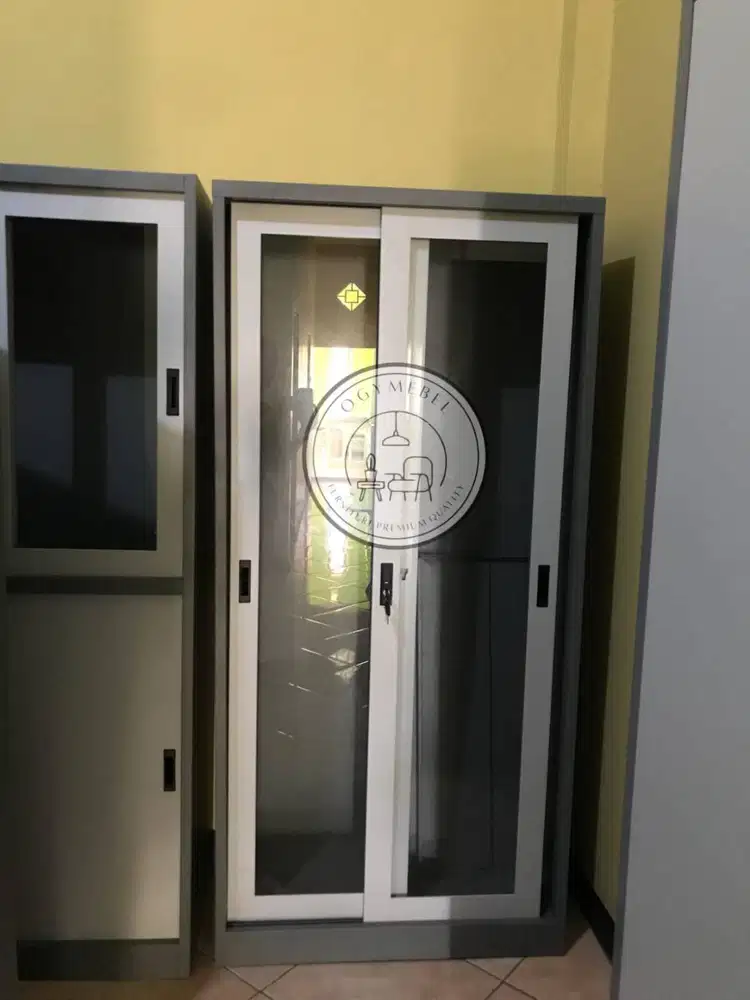 PROMO SALE LEMARI ARSIP BESI 2 PINTU SLIDING TERMURAH SALE